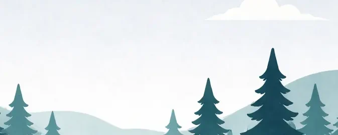 13_09 Forest landscape with trees and mountains representing grounding and stability