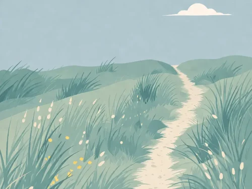 _58 Calm nature path landscape representing mental clarity and support